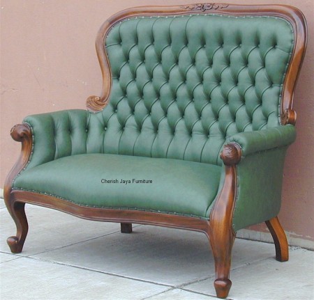 Code: CS 239-M Name: Grandfather Chair 2 Seater Size: W=78 x D=74 x H=100 cm Wood: Solid Mahogany wood.﻿